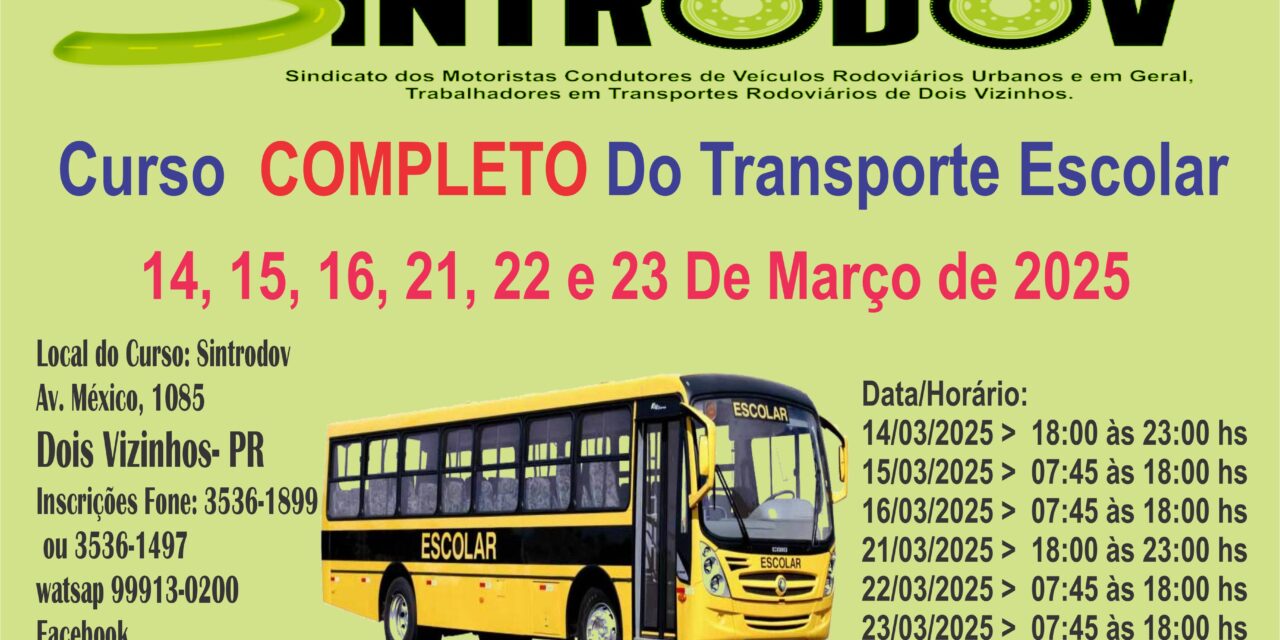 Curso Transporte Escolar