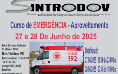 Curso Transporte de Emergência