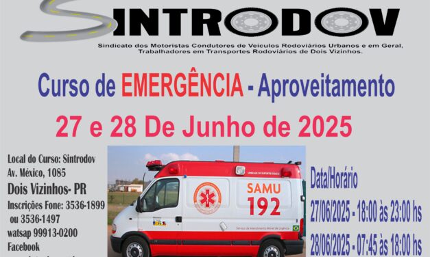 Curso Transporte de Emergência