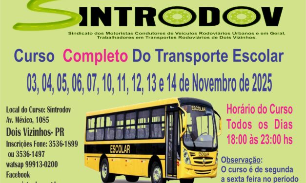 Curso Completo Transporte Escolar