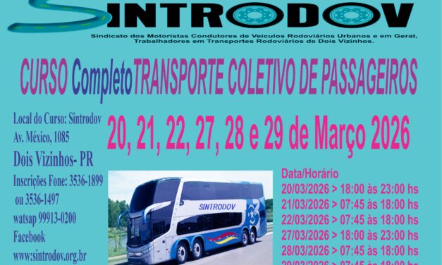 Curso Transporte Coletivo de Passageiros